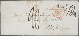 Br/GA Großbritannien: 1837/1954, 9 Letters And Postal Stationery Incl. Cover With 3d Pair Postage Due From - Other & Unclassified