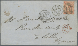 Br Großbritannien: 1838/1880 (ca.), Collection Of Apprx. 77 Covers Mainly Bearing Frankings 1d. Red And - Autres & Non Classés