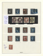 O/Br/* Großbritannien: 1840/1999, Used Collection In Four Lindner Binders, Varied Condition, With Main Valu - Altri & Non Classificati