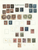 O Großbritannien: 1840/1984, Comprehensive Used Collection In Two Borek Binders, Slightly Varied But O - Other & Unclassified