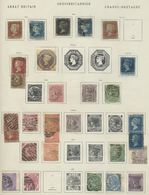 */O Großbritannien: 1840/1918, Gestempelte Sammlung Mit Spitzenwerten, Dabei U.a. Mi.Nr.: 1-2 Tadellos, - Autres & Non Classés