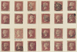 O Großbritannien: 1855/1857 (from), 1d. Red. Perforated, Wm Large Crown, Plate Reconstruction Of 240 S - Andere & Zonder Classificatie
