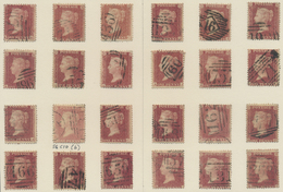 O Großbritannien: 1855/1857 (from), 1d. Red. Perforated, Wm Large Crown, Plate Reconstruction Of 240 S - Altri & Non Classificati