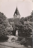 MARCILLY LE HAYER - LE CLOCHER ET LE MONUMENT AUX MORTS - BELLE CARTE PHOTO - - Marcilly