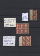 */(*)/** Großbritannien: 1858/1879 (ca.), Specialised Assortment Of 33 Unused Stamps Of 1d. Red (SG 43/44), V - Other & Unclassified