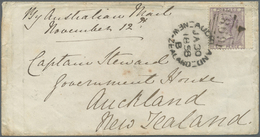 Br Großbritannien: 1858/1862 (ca.), Unusual Lot With Eight Covers Addressed To NEW ZEALAND At 6d. Rate - Autres & Non Classés