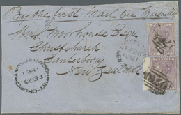 Br Großbritannien: 1858/1862 (ca.), Unusual Lot With Eight Covers Addressed To NEW ZEALAND Mostly At 6d - Other & Unclassified