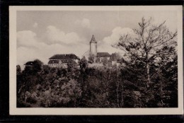 Kahla - S/w Die Leuchtenburg 2   Mit Zusatzstempel Gasthof Zum Schüsselgrund Wolfersdorf - Kahla