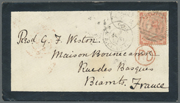 Br Großbritannien: 1860/1882, Lot Of Eight Better Covers (single Lots) Bearing Frankings Of The Surface - Other & Unclassified