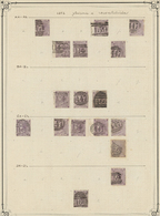 O Großbritannien: 1862/1864, 6d. Lilac, Wm Emblems (SG 83/85 Ex), Specialised Assortment Of 164 Stamps - Autres & Non Classés