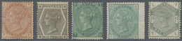 (*)/* Großbritannien: 1870/1890 (ca.), Lot Of 13 Unused Stamps, Varied Condition, Chiefly Surface-printed - Andere & Zonder Classificatie