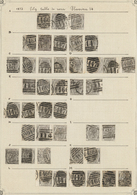 O Großbritannien: 1874/1878, 6d. Grey, Wm Spray Of Rose (SG 147), Specialised Assortment Of 131 Stamps - Other & Unclassified