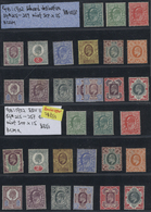 */(*) Großbritannien: 1887/1912 (ca.), Mint Accumulation Of QV And KEVII Sets Up To 1s., Varied Condition, - Andere & Zonder Classificatie