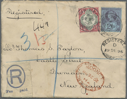 Br/GA Großbritannien: 1894/1905 (ca.), Accumulation With 20 Covers Or Postal Stationeries All Addressed To - Altri & Non Classificati