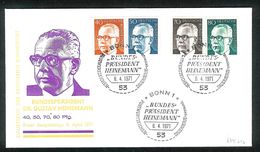 Bund 1970: Mi.-Nr. 639 642: FDC  Heinemann    (F004) - 1961-1970