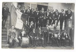 BAS EN BASSET (43) Carte Photo Groupe De Conscrits Classe 1924 Gros Plan - Andere & Zonder Classificatie