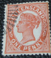 Queensland 1895 Queen Victoria 1d - Used - Used Stamps