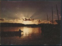 °°° 8156 - ANTIGUA E BARBUDA - FISHING BOATS - CARIBBEAN -  ST. JOHN - HARBOUR - 1985 With Stamps °°° - Antigua & Barbuda