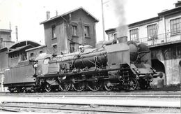 LOCOMOTIVE A VAPEUR Photographie Format CPA Machine Des Chemins De Fer PLM - Matériel