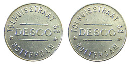 00221 GETTONE TOKEN JETON FICHA AMUSEMENT MACHINE DESCO ROTTERDAM TOLHUISSTRAAT 38 - Other & Unclassified