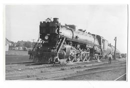 LOCOMOTIVE A VAPEUR Photographie  Machine Train Chemins De Fer Américains Empire Builder à Grand Forks - Matériel