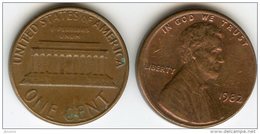 Etats-Unis USA 1 Cent 1982 KM 201 - 1959-…: Lincoln, Memorial Reverse