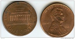 Etats-Unis USA 1 Cent 2002 D KM 201b - 1959-…: Lincoln, Memorial Reverse