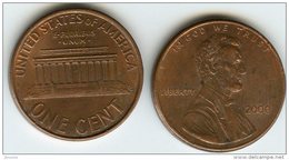 Etats-Unis USA 1 Cent 2000 KM 201b - 1959-…: Lincoln, Memorial Reverse