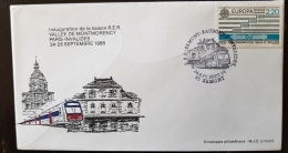 FRANCE Enveloppe Commemorative INAUGURATION Liaison RER. Yvert N° 2531. 24 Septembre 1988 - Trains