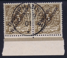 Deutsch-Neuguinea: Mi Nr 11 Cancel STEPHANSORT Friedemann Stempel 23 Signiert Steuer Paar Randstück - German New Guinea