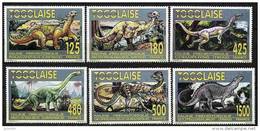 TOGO Animaux Prehistoriques, Prehistoire. Yvert N°1327/32**  MNH - Préhistoriques