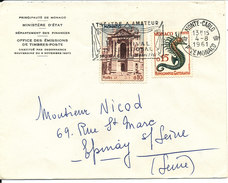 Monaco Cover Sent To France Monte Carlo 4-8-1961 - Briefe U. Dokumente