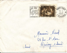 Monaco Cover Sent To France Monte Carlo 9-2-1966 Single Franked - Briefe U. Dokumente