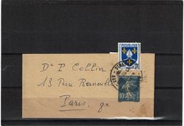 CTN50 -  SAINTONGE 5fr SUR BJ SEMEUSE CAMEE 10c POUR TARIF JOURNAUX 3° ECHELON DE 1960 (0fr15) - Tarifs Postaux