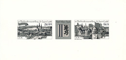 L4365 - DDR (1988) Stamps (20pf + 50pf): Philatelic Exhibition 1988; Karl-Marx-City (coat Of Arms); Sculpture Karl Marx - Karl Marx