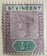 St. Vincent 1898  MH*  - # 62 - St.Vincent (...-1979)