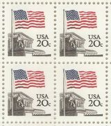USA 1981,US Flag 20c,Sc 1894 Block,MNH** - Francobolli