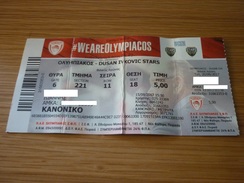 Olympiakos-Dusan Ivkovic Stars International Friendly Game Basketball Ticket Stub 20/09/2017 - Eintrittskarten