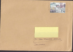Luxembourg LUXEMBOURG 2014 Cover Brief BRØNDBY STRAND Denmark Enschedé 'E 50g' Stamp - Cartas & Documentos