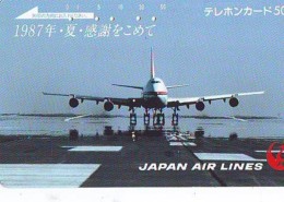 Télécarte  JAPON * 110-33982  * JAL (2318)  *  Phonecard JAPAN * Airplane * Flugzeug AVION * AIRLINE - Avions