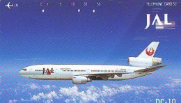 Télécarte  JAPON * 110-167644 * JAL (2323)  *  Phonecard JAPAN * Airplane * Flugzeug AVION * AIRLINE - Avions