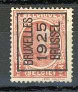 BELGIQUE    BRUXELLES / BRUSSEL 1925 - N° Yvert ? (*) - Typo Precancels 1922-26 (Albert I)