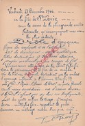 POEME - 13/12/1946 POUR LA SAINTE LUCIE - PAUL ....... ? -                 TDA223 - Manuscripts