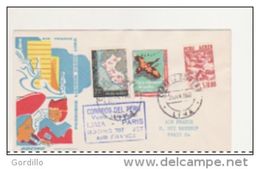 Pli Paris Lima Boeing 707 Jet Air France 25 06 1960. - 1960-.... Lettres & Documents