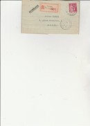 LETTRE RECOMMANDEE  AFFRANCHIE TYPE PAIX N° 289 -  CACHET A DATE  CAEN R.SINGER -ANNEE 1934 - 1921-1960: Periodo Moderno