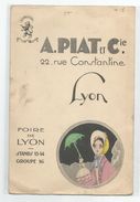 Illustrateur Maggy Monier  Pour Pub Publicité Piat 22 Rue Constantine Foire De Lyon -2scans - Autres & Non Classés