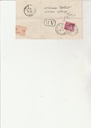 LETTRE RECOMMANDEE  AFFRANCHIE TYPE PAIX N° 289 -  CACHET A DATE  LYON -PREFECTURE- ANNEE 1935 - 1921-1960: Modern Period