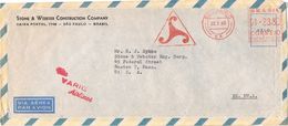 25728. Carta Aerea SAO PAULO (Brasil) 1960. Via VARIG Airlines - Covers & Documents