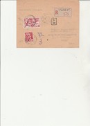 LETTRE RECOMMANDEE AFFRANCHIE N° 813 + PA N° 17  - CAD PARIS XV - ANNEE 1949 - 1921-1960: Période Moderne