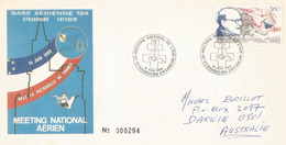 Patrouille De France Base Aérienne Strasbourg Entzheim.Meeting National Sur Lettre Adressée En Australie - 1960-.... Covers & Documents